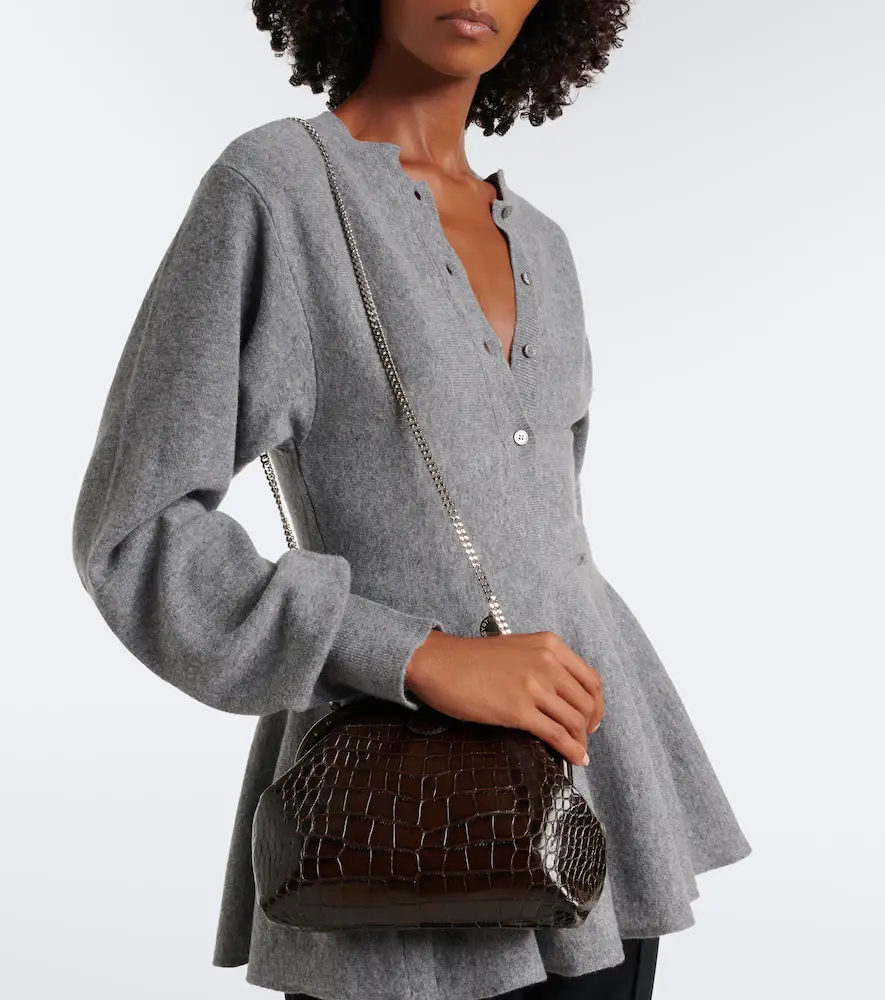 Stella McCartney Falabella Small croc-effect clutch | Thumbnail 6 Stella McCartney Falabella Small croc-effect clutch | Thumbnail 6