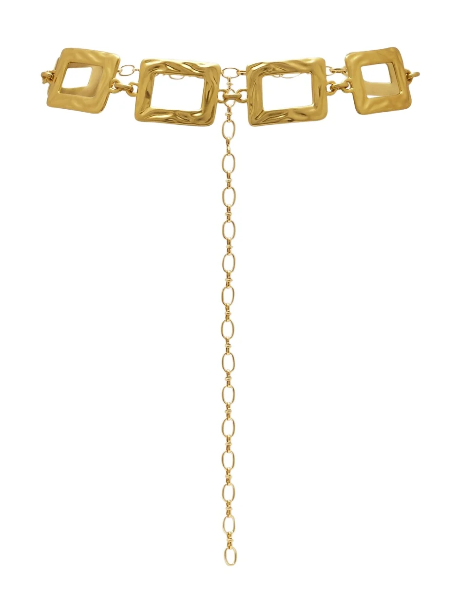 Gold-plated chain belt Gold-plated chain belt