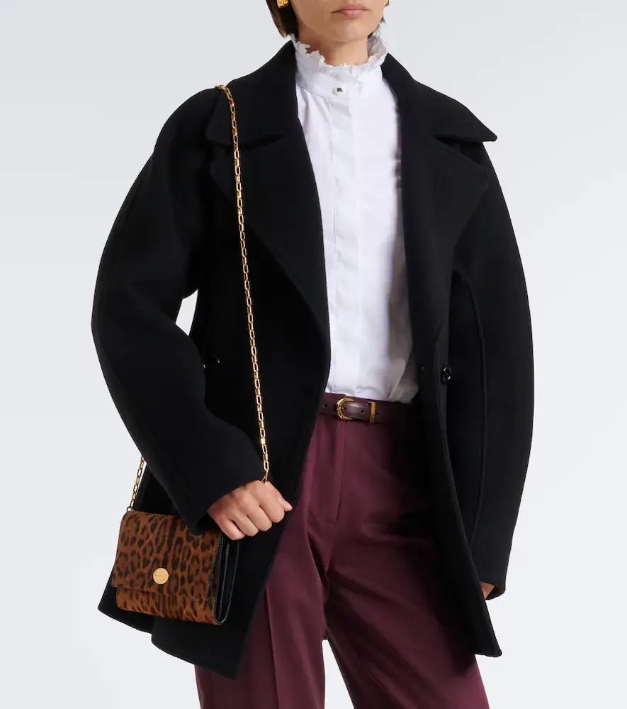 Burberry Leopard-print calf hair wallet on chain | Thumbnail 5