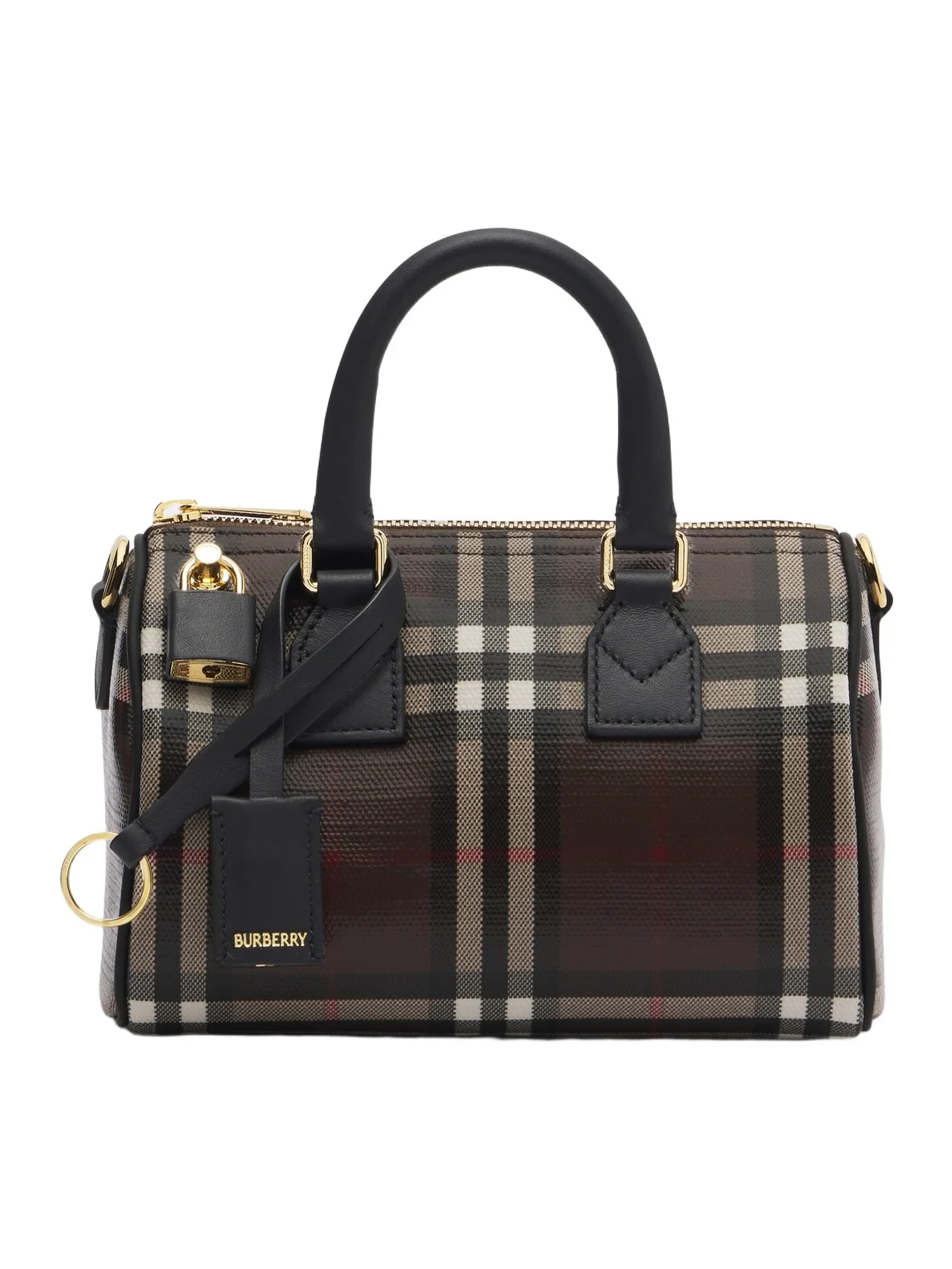 Check Mini canvas bowling bag