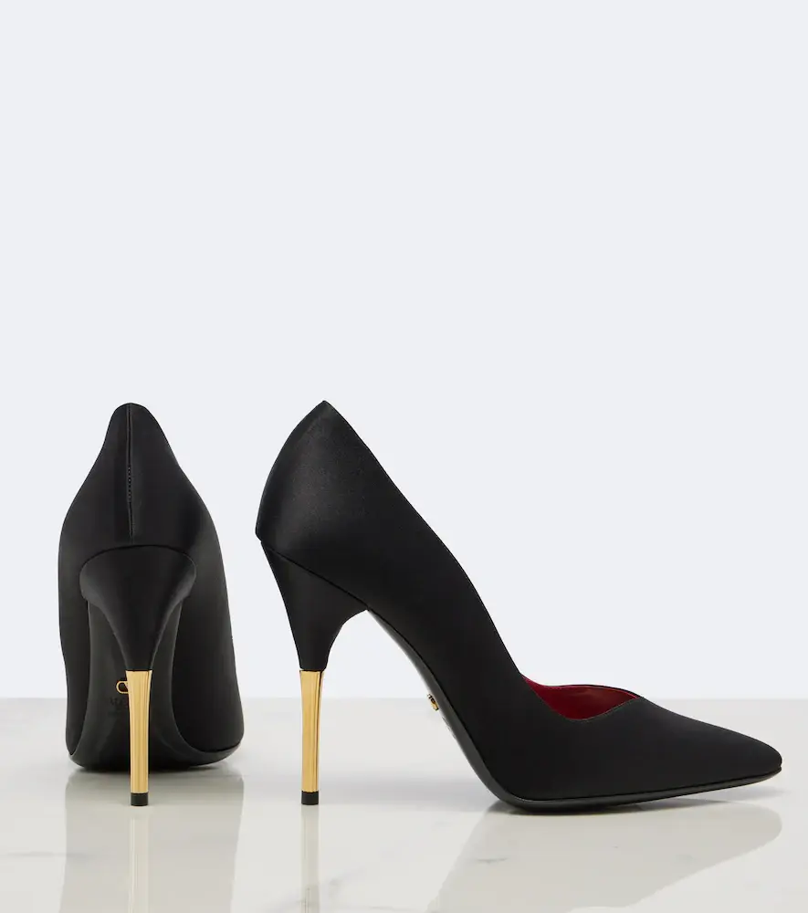 Valentino Garavani Enigme satin pumps | Thumbnail 3 Valentino Garavani Enigme satin pumps | Thumbnail 3