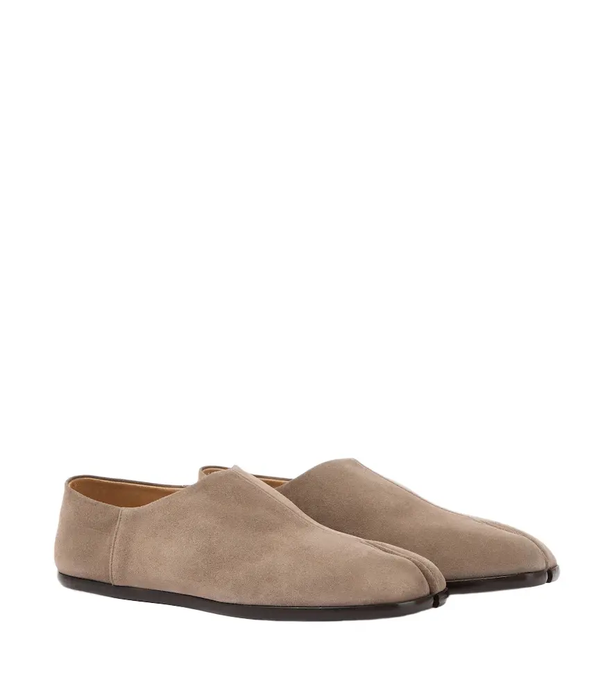 Maison Margiela Tabi suede slip-ons