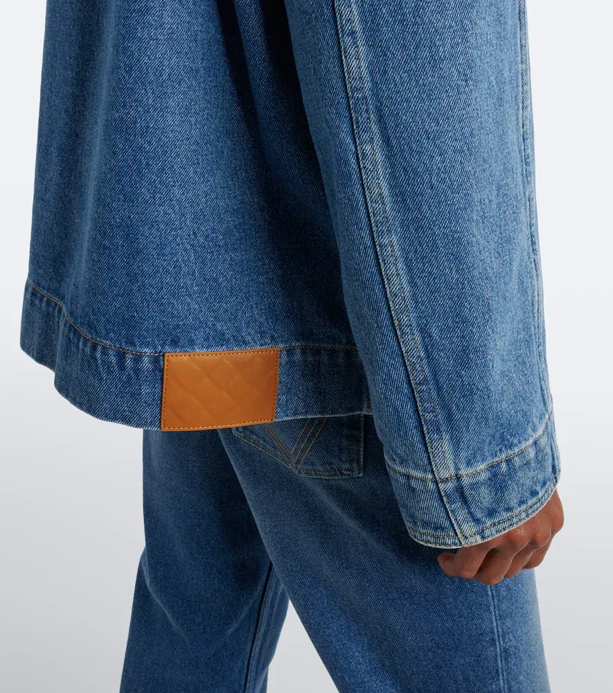 Bottega Veneta Intrecciato oversized denim jacket | Thumbnail 2 Bottega Veneta Intrecciato oversized denim jacket | Thumbnail 2