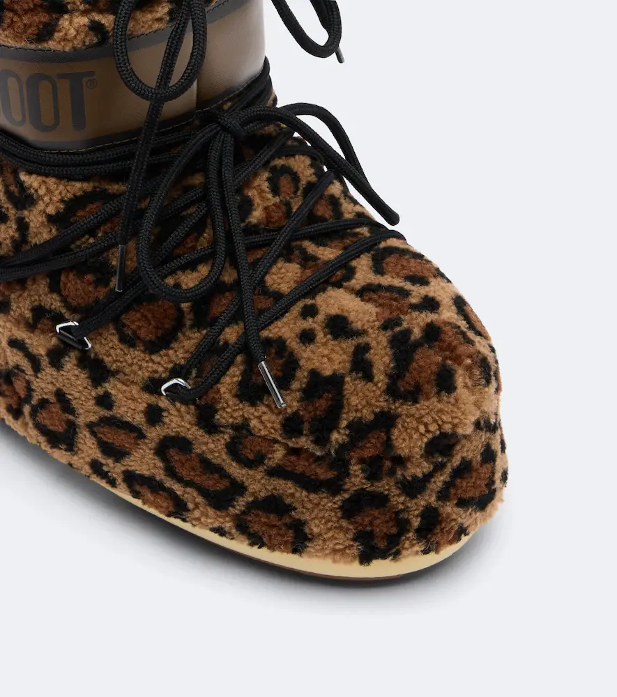 Moon Boot Icon Low leopard-print teddy snow boots | Thumbnail 2 Moon Boot Icon Low leopard-print teddy snow boots | Thumbnail 2