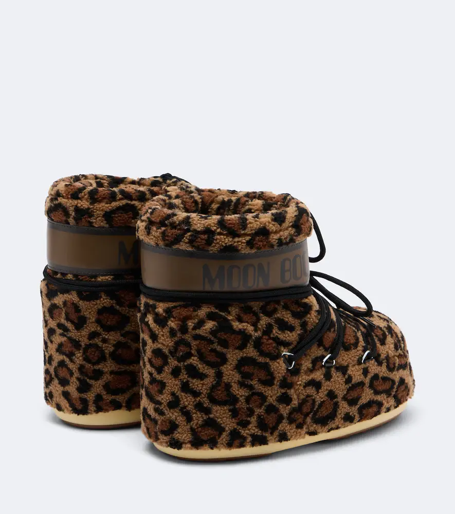 Moon Boot Icon Low leopard-print teddy snow boots | Thumbnail 3 Moon Boot Icon Low leopard-print teddy snow boots | Thumbnail 3