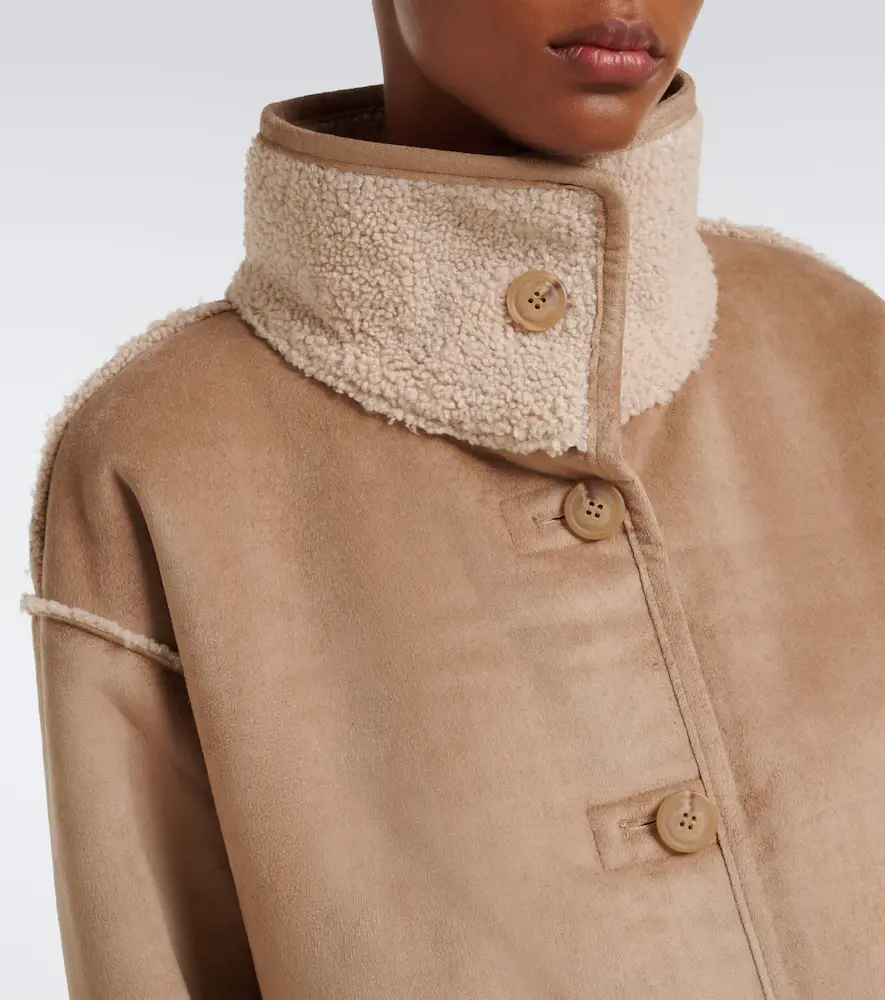 Velvet Shona reversible teddy-trimmed jacket | Thumbnail 4 Velvet Shona reversible teddy-trimmed jacket | Thumbnail 4