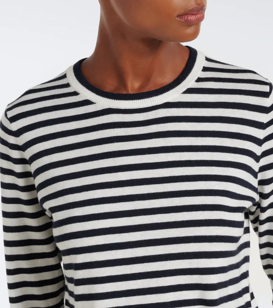 Velvet Roxy striped cotton and cashmere T-shirt | Thumbnail 4 Velvet Roxy striped cotton and cashmere T-shirt | Thumbnail 4