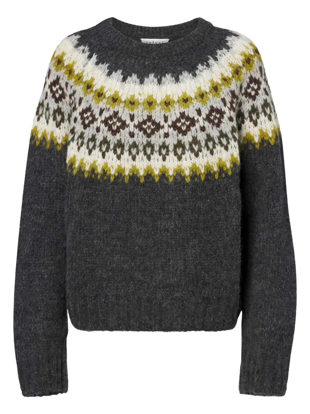 Fair Isle alpaca and wool-blend sweater