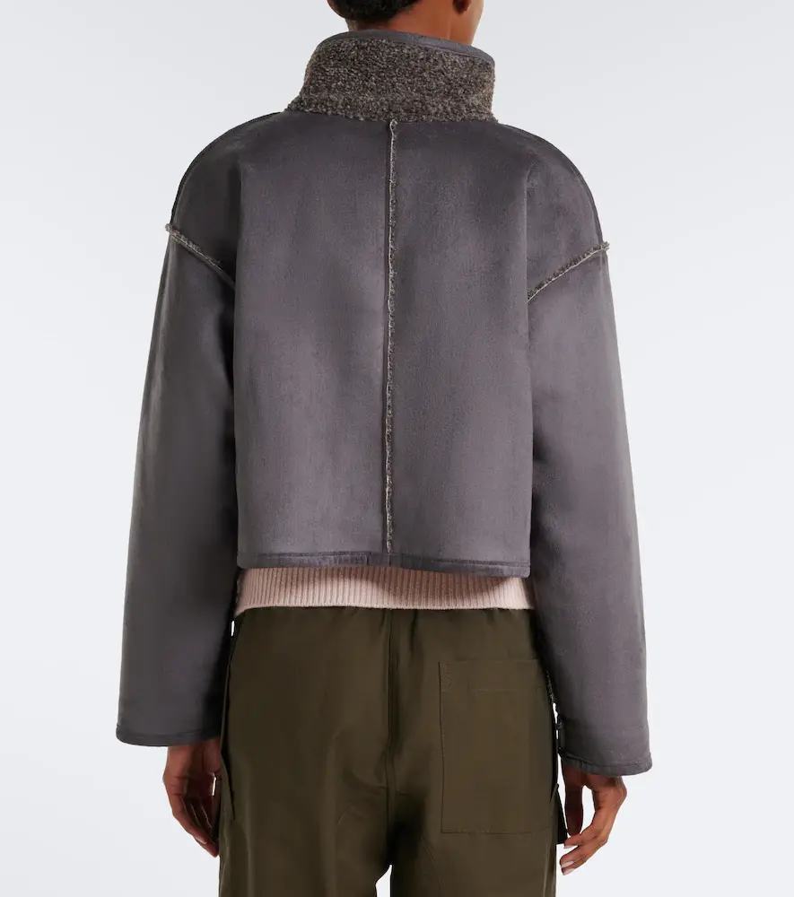 Velvet Esme teddy-lined cropped jacket | Thumbnail 2 Velvet Esme teddy-lined cropped jacket | Thumbnail 2