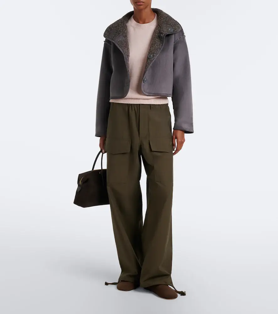 Velvet Esme teddy-lined cropped jacket | Thumbnail 4 Velvet Esme teddy-lined cropped jacket | Thumbnail 4