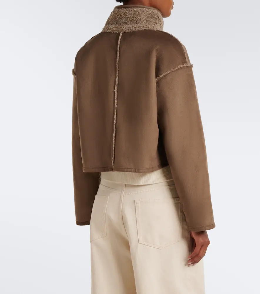 Velvet Esme teddy-lined cropped jacket | Thumbnail 2 Velvet Esme teddy-lined cropped jacket | Thumbnail 2
