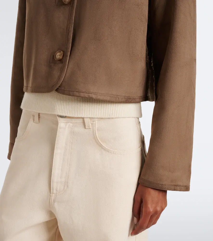 Velvet Esme teddy-lined cropped jacket | Thumbnail 7 Velvet Esme teddy-lined cropped jacket | Thumbnail 7