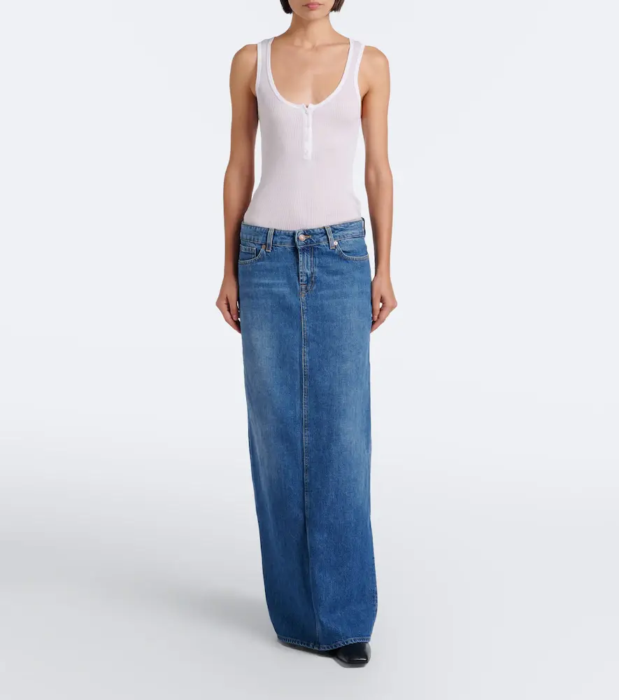 7 For All Mankind Denim maxi skirt | Thumbnail 6 7 For All Mankind Denim maxi skirt | Thumbnail 6