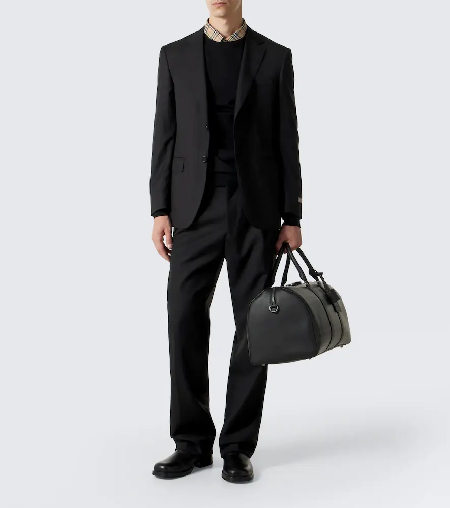 Burberry Check leather-trimmed duffel bag | Thumbnail 5
