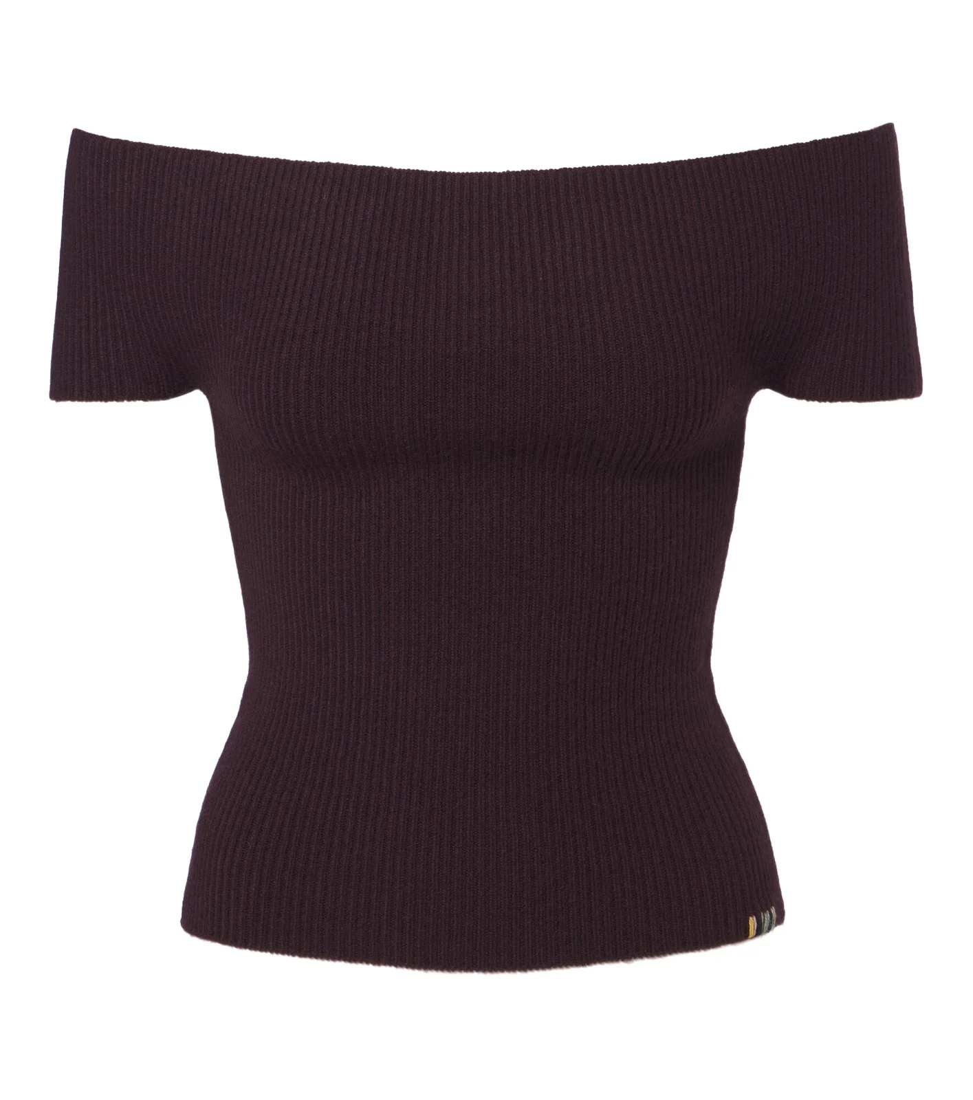 Extreme Cashmere N°381 Libra cashmere-blend off-shoulder top