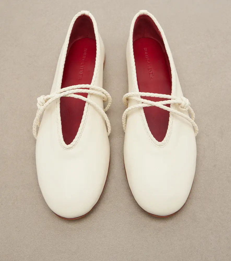 Bottega Veneta Rosa Intrecciato leather Mary Jane flats | Thumbnail 2 Bottega Veneta Rosa Intrecciato leather Mary Jane flats | Thumbnail 2