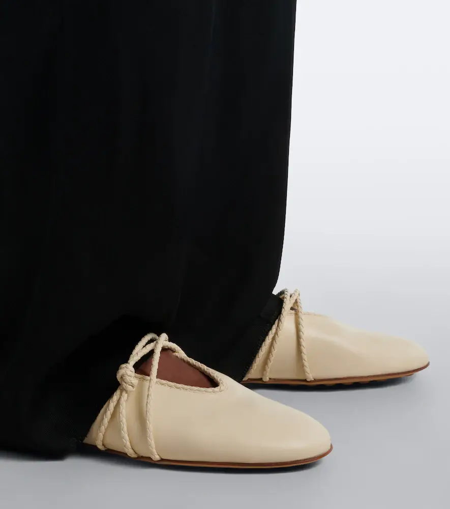 Bottega Veneta Rosa Intrecciato leather Mary Jane flats | Thumbnail 5 Bottega Veneta Rosa Intrecciato leather Mary Jane flats | Thumbnail 5