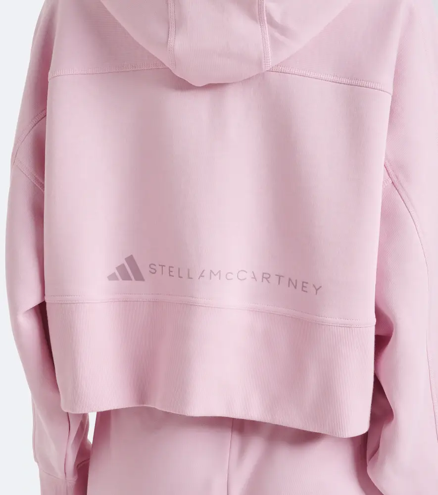 adidas by Stella McCartney Logo cotton-blend jersey hoodie | Thumbnail 6 adidas by Stella McCartney Logo cotton-blend jersey hoodie | Thumbnail 6