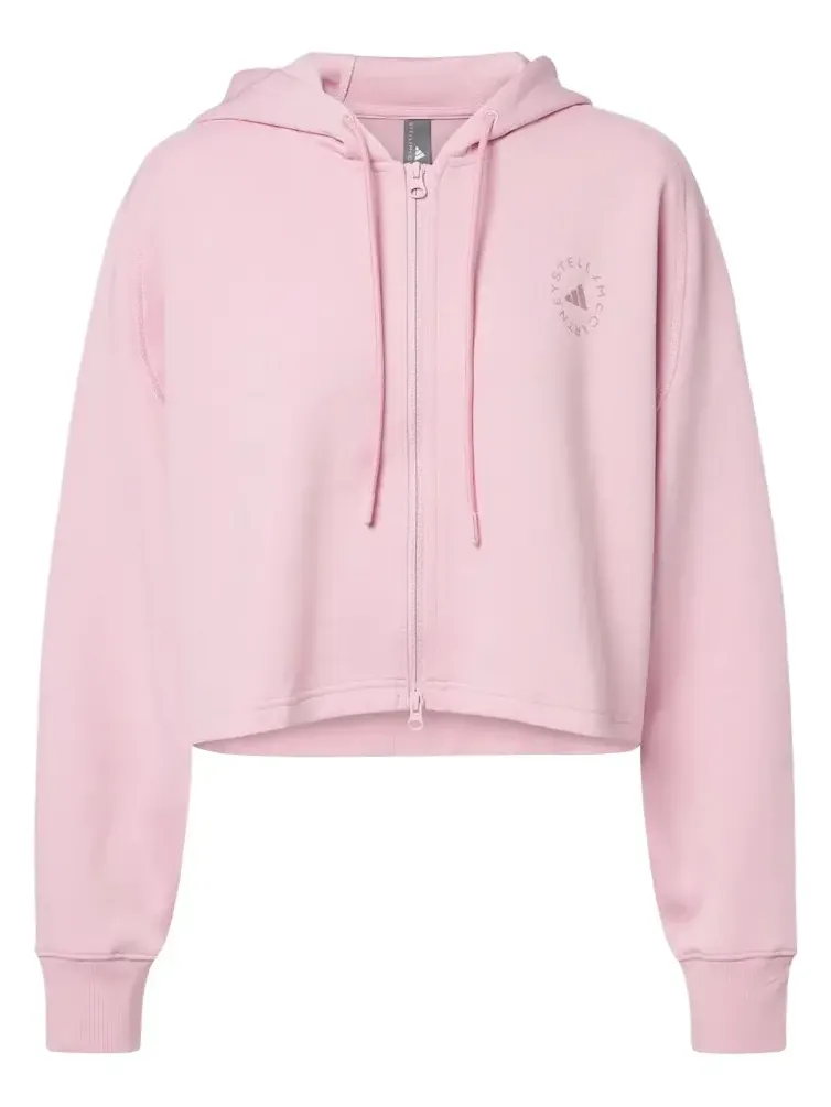 Logo cotton-blend jersey hoodie