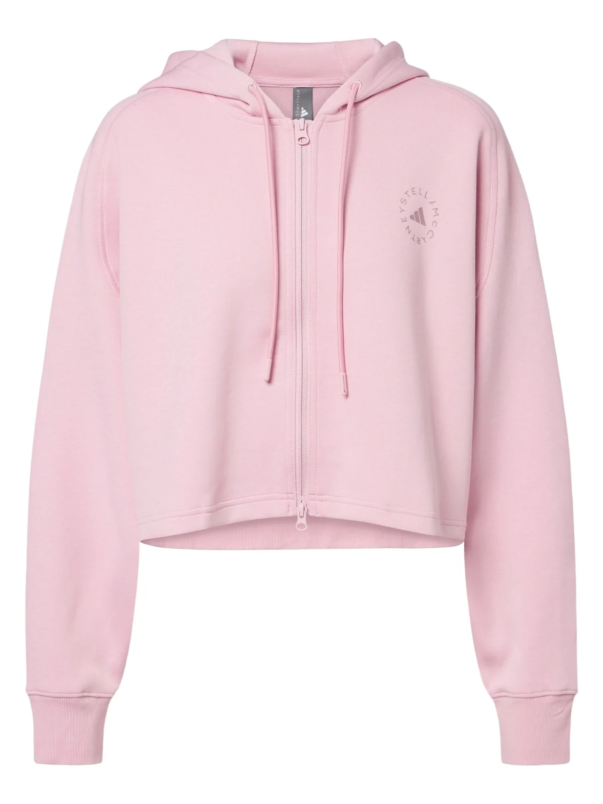 adidas by Stella McCartney Logo cotton-blend jersey hoodie