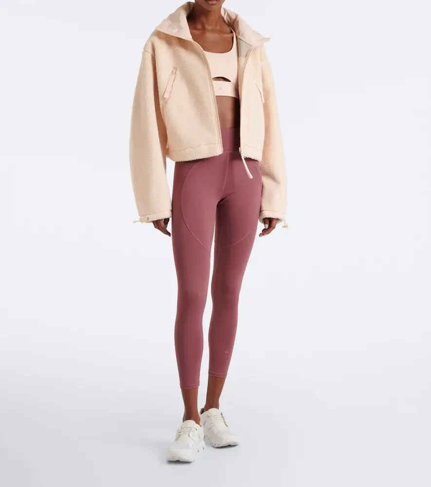 adidas by Stella McCartney Hooded teddy jacket | Thumbnail 7 adidas by Stella McCartney Hooded teddy jacket | Thumbnail 7