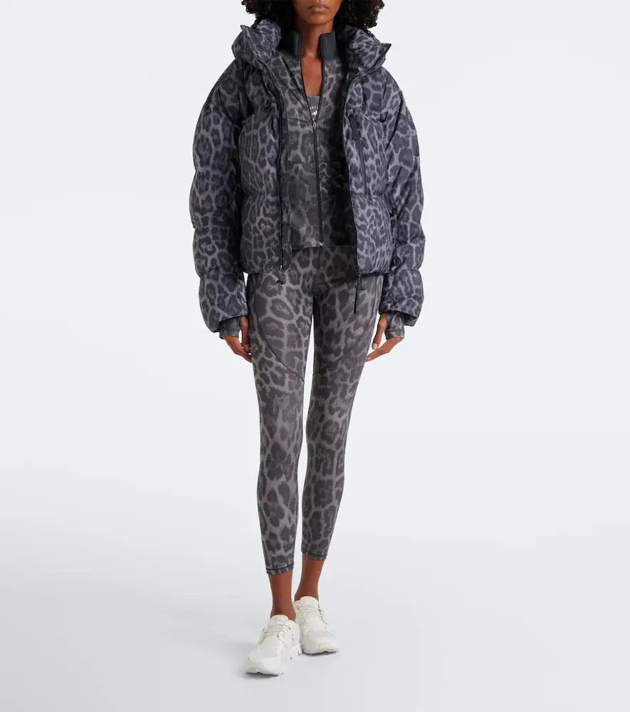 adidas by Stella McCartney Hooded leopard-print puffer jacket | Thumbnail 2 adidas by Stella McCartney Hooded leopard-print puffer jacket | Thumbnail 2
