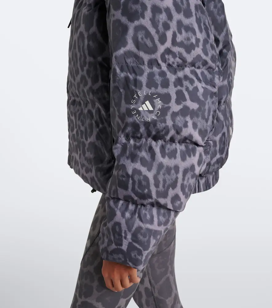 adidas by Stella McCartney Hooded leopard-print puffer jacket | Thumbnail 4 adidas by Stella McCartney Hooded leopard-print puffer jacket | Thumbnail 4