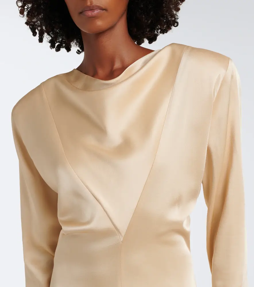 Stella McCartney Draped satin gown | Thumbnail 5 Stella McCartney Draped satin gown | Thumbnail 5