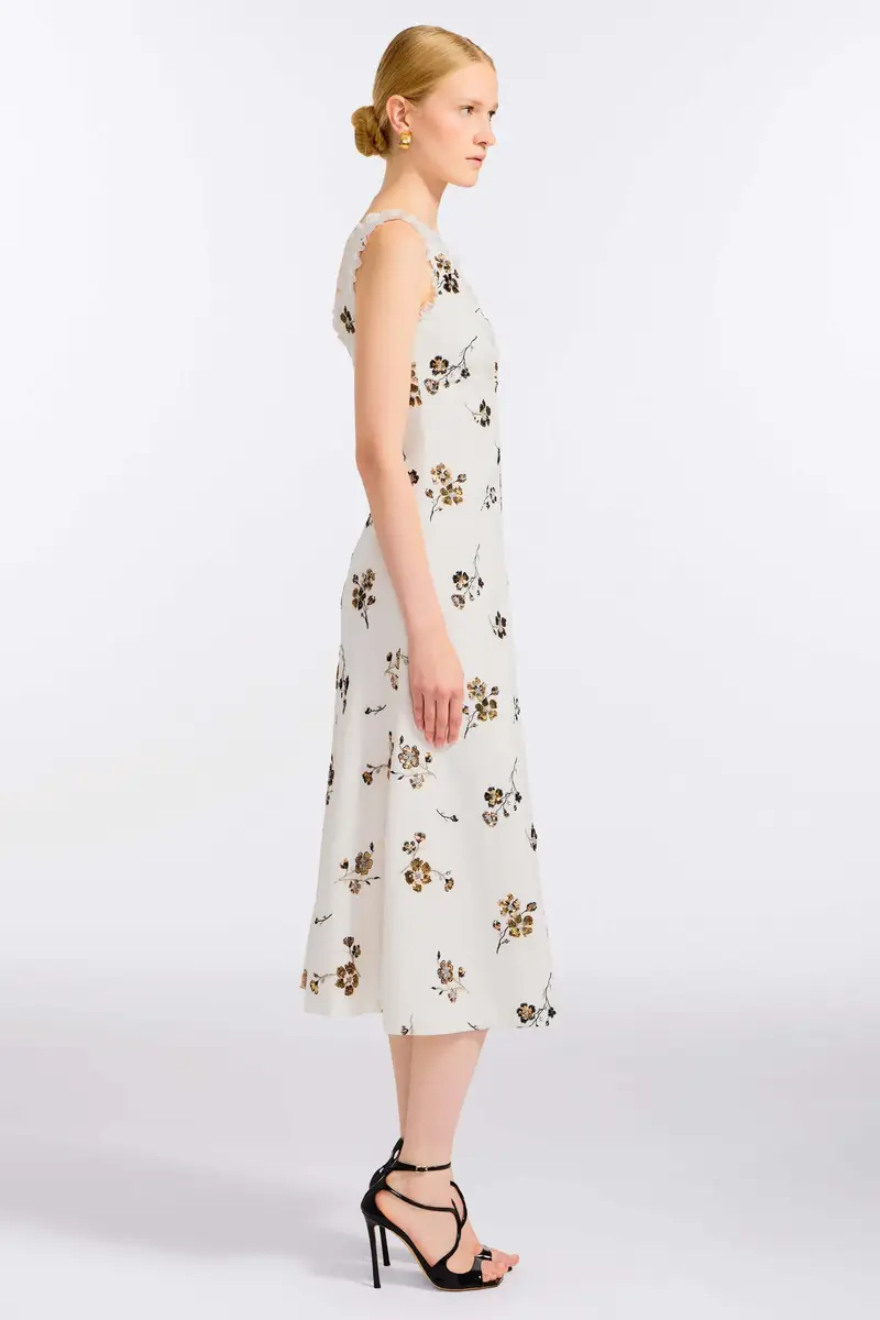 Markarian Coquette Sequined Cotton Midi Dress | Thumbnail 3 Markarian Coquette Sequined Cotton Midi Dress | Thumbnail 3