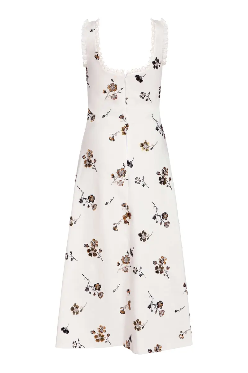 Markarian Coquette Sequined Cotton Midi Dress | Thumbnail 5 Markarian Coquette Sequined Cotton Midi Dress | Thumbnail 5
