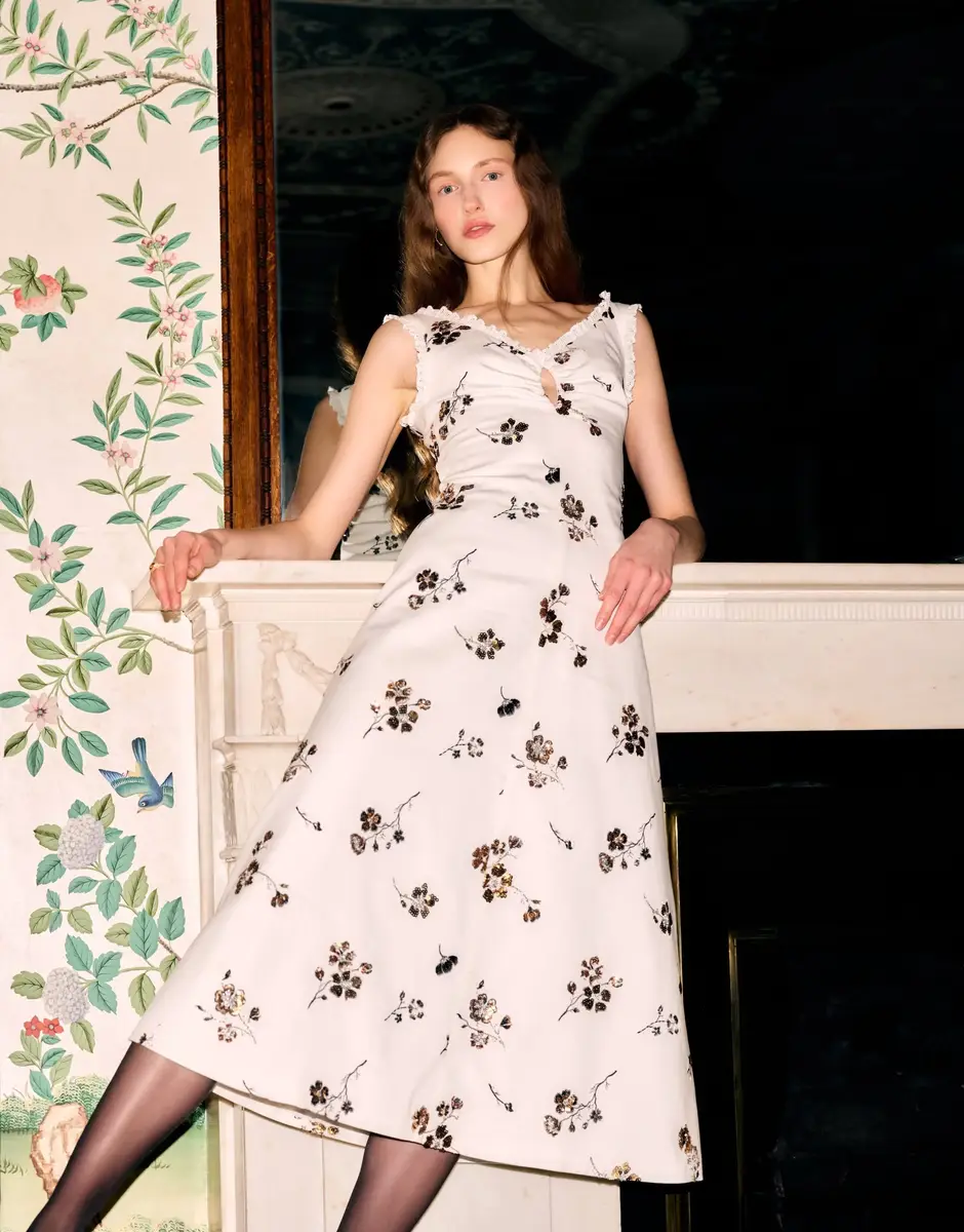 Markarian Coquette Sequined Cotton Midi Dress | Thumbnail 6 Markarian Coquette Sequined Cotton Midi Dress | Thumbnail 6