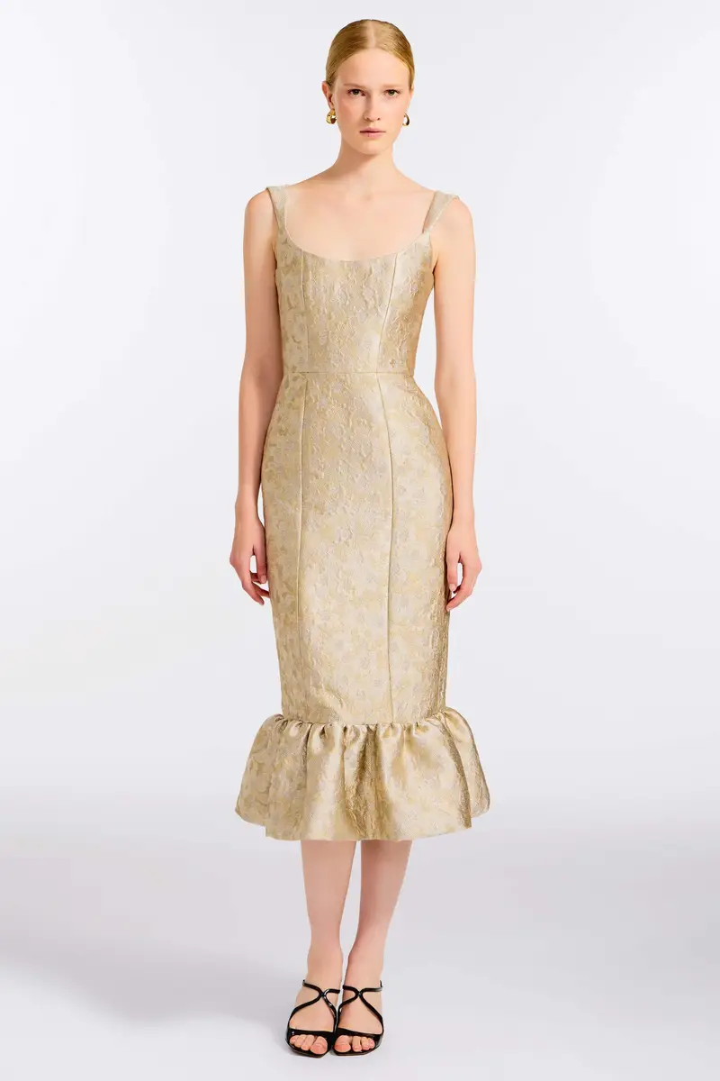 Markarian Ginevra Silver Midi Dress | Thumbnail 2 Markarian Ginevra Silver Midi Dress | Thumbnail 2
