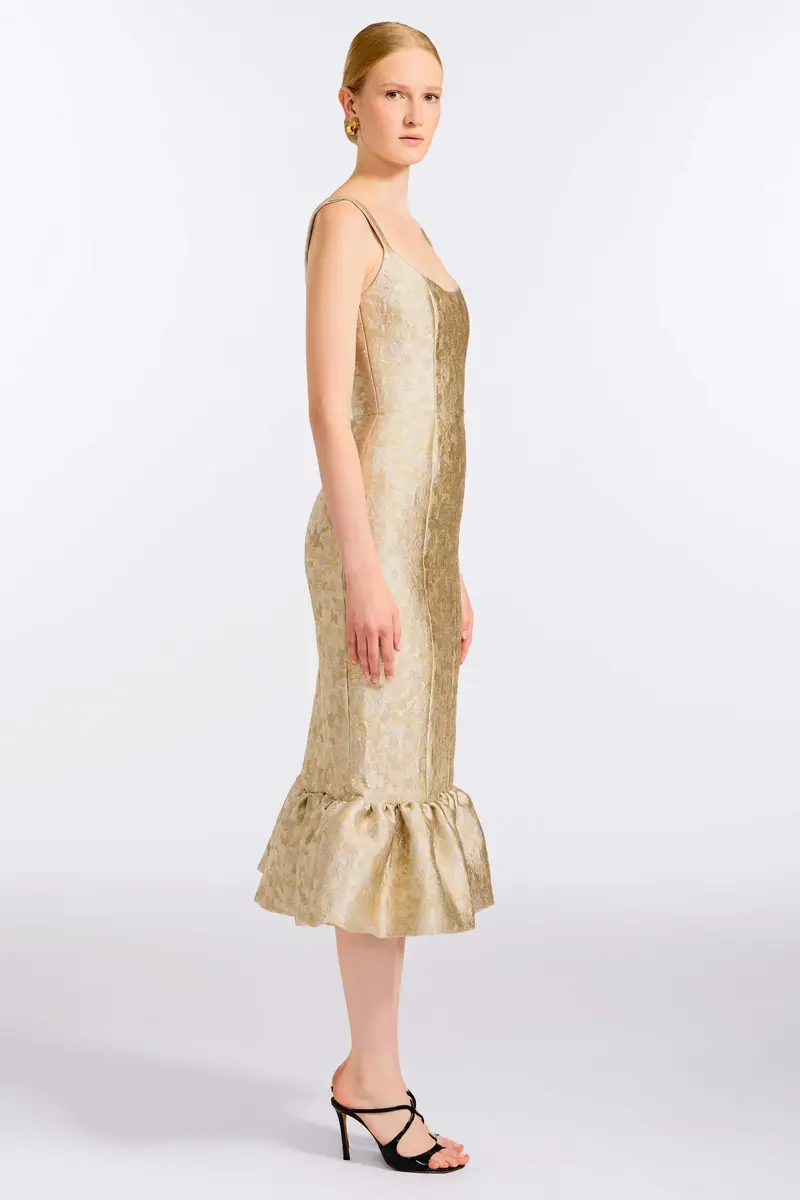 Markarian Ginevra Silver Midi Dress | Thumbnail 3 Markarian Ginevra Silver Midi Dress | Thumbnail 3