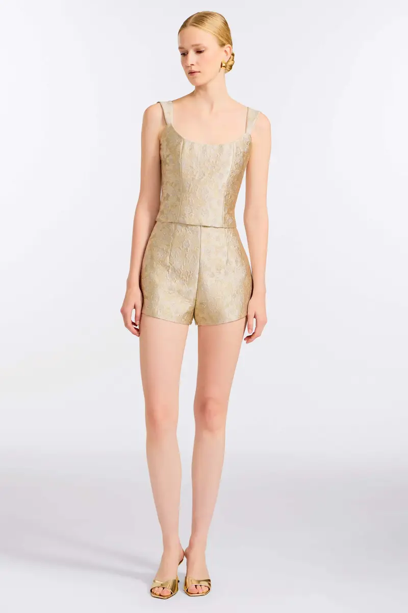 Markarian Maisie Silver Corset Top | Thumbnail 2