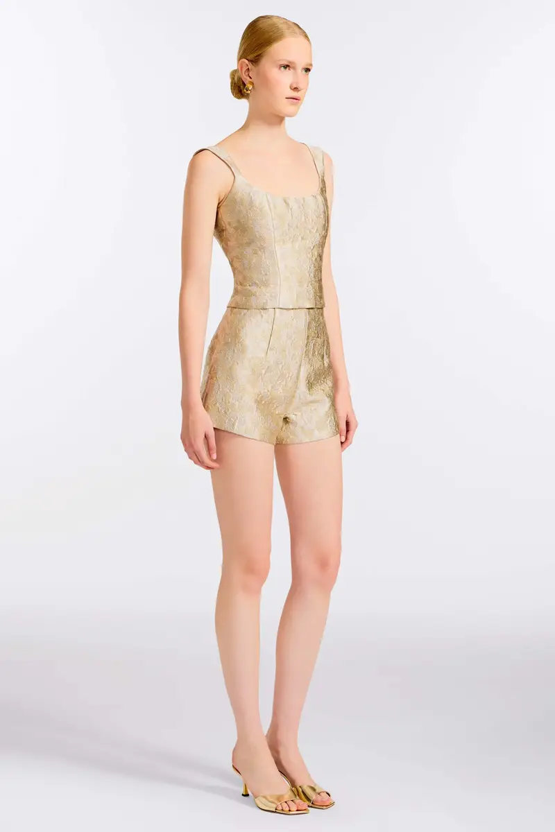 Markarian Maisie Silver Corset Top | Thumbnail 3