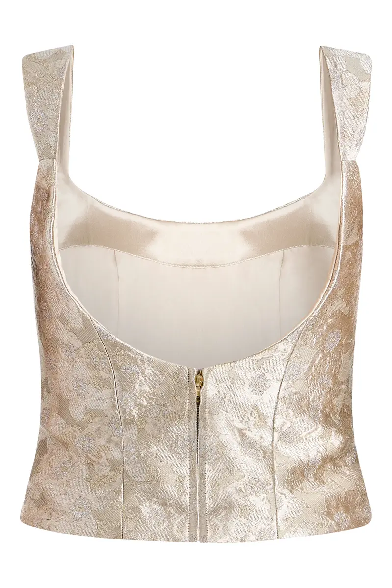 Markarian Maisie Silver Corset Top | Thumbnail 5