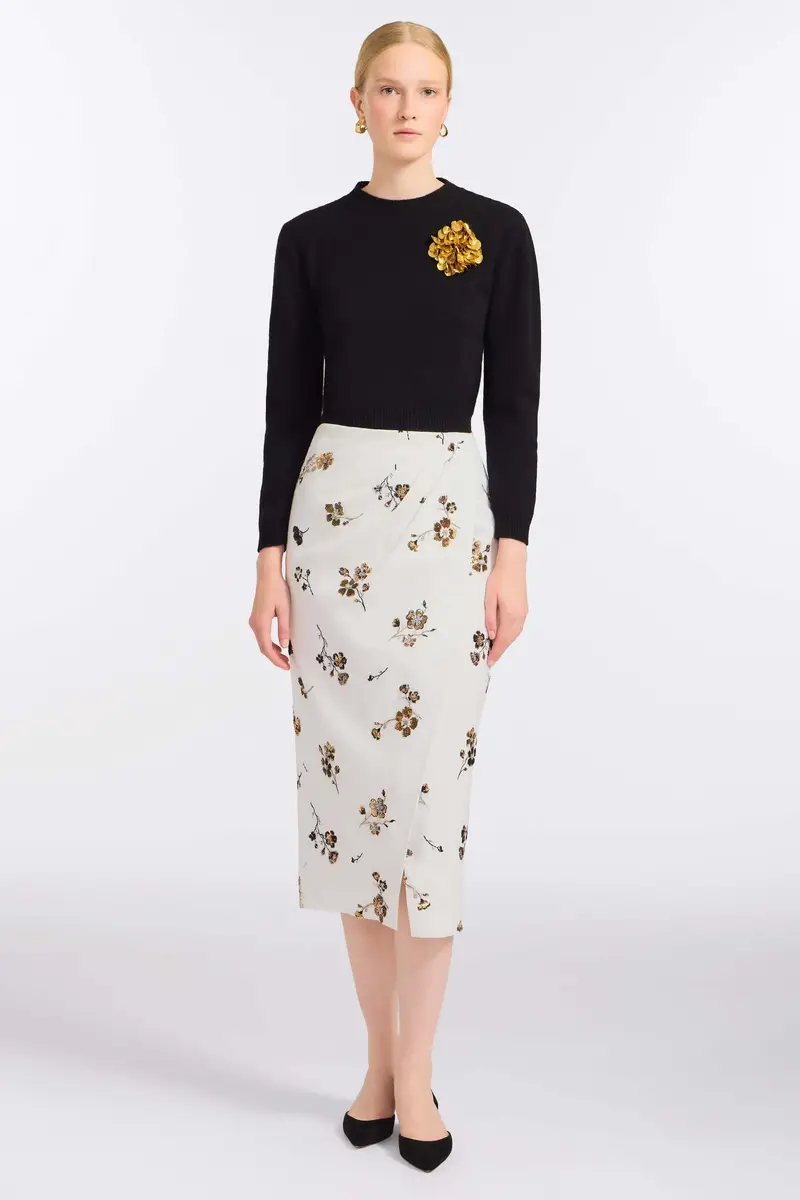 Markarian Savannah Sequined Cotton Wrap Skirt | Thumbnail 2 Markarian Savannah Sequined Cotton Wrap Skirt | Thumbnail 2