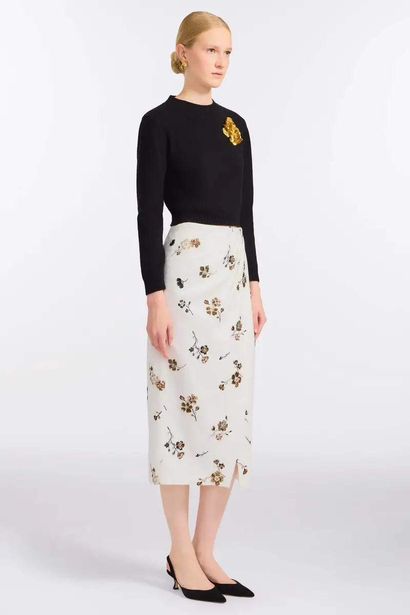 Markarian Savannah Sequined Cotton Wrap Skirt | Thumbnail 3 Markarian Savannah Sequined Cotton Wrap Skirt | Thumbnail 3