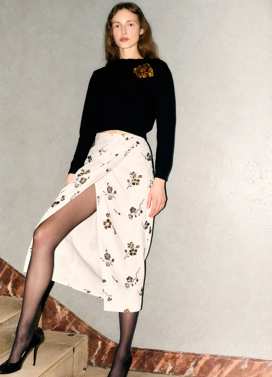 Markarian Savannah Sequined Cotton Wrap Skirt | Thumbnail 6 Markarian Savannah Sequined Cotton Wrap Skirt | Thumbnail 6