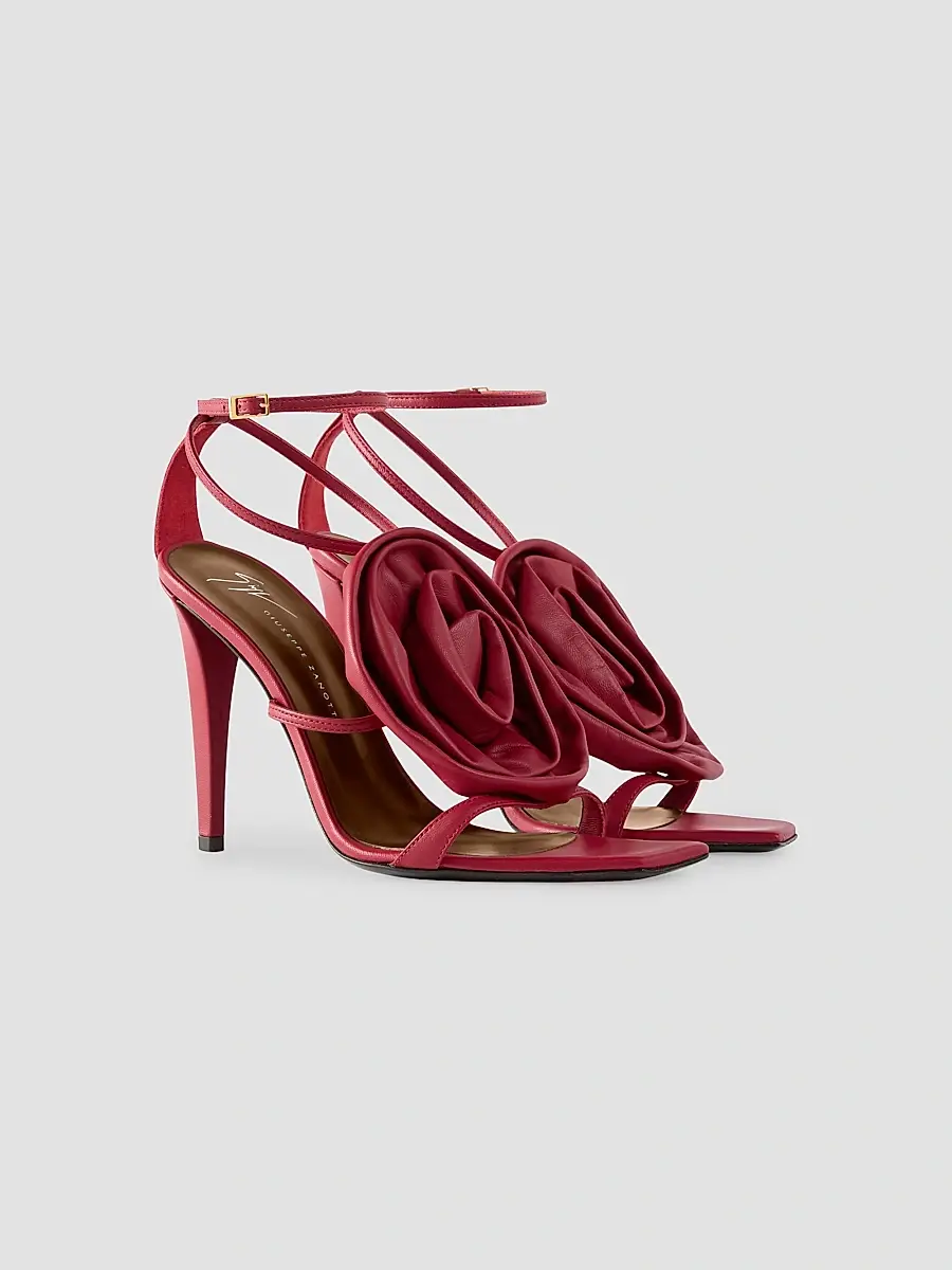 Giuseppe Zanotti Women's 105MM Appliqué Leather Sandals | Thumbnail 3 Giuseppe Zanotti Women's 105MM Appliqué Leather Sandals | Thumbnail 3