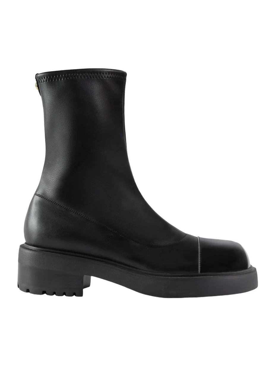 Giuseppe Zanotti Women's Cap Toe Leather Booties | Thumbnail 1 Giuseppe Zanotti Women's Cap Toe Leather Booties | Thumbnail 1