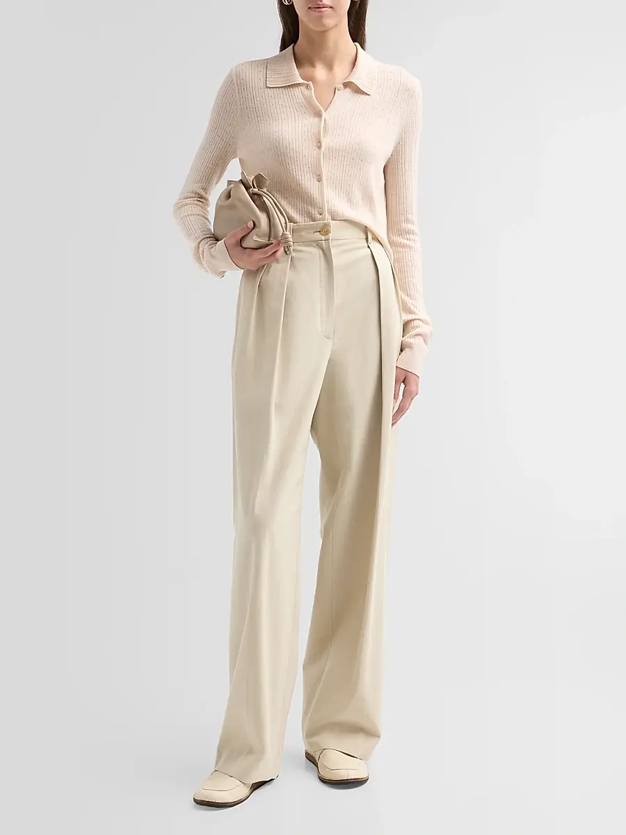 Vince Women's Pointelle Wool Cardigan | Thumbnail 2 Vince Women's Pointelle Wool Cardigan | Thumbnail 2
