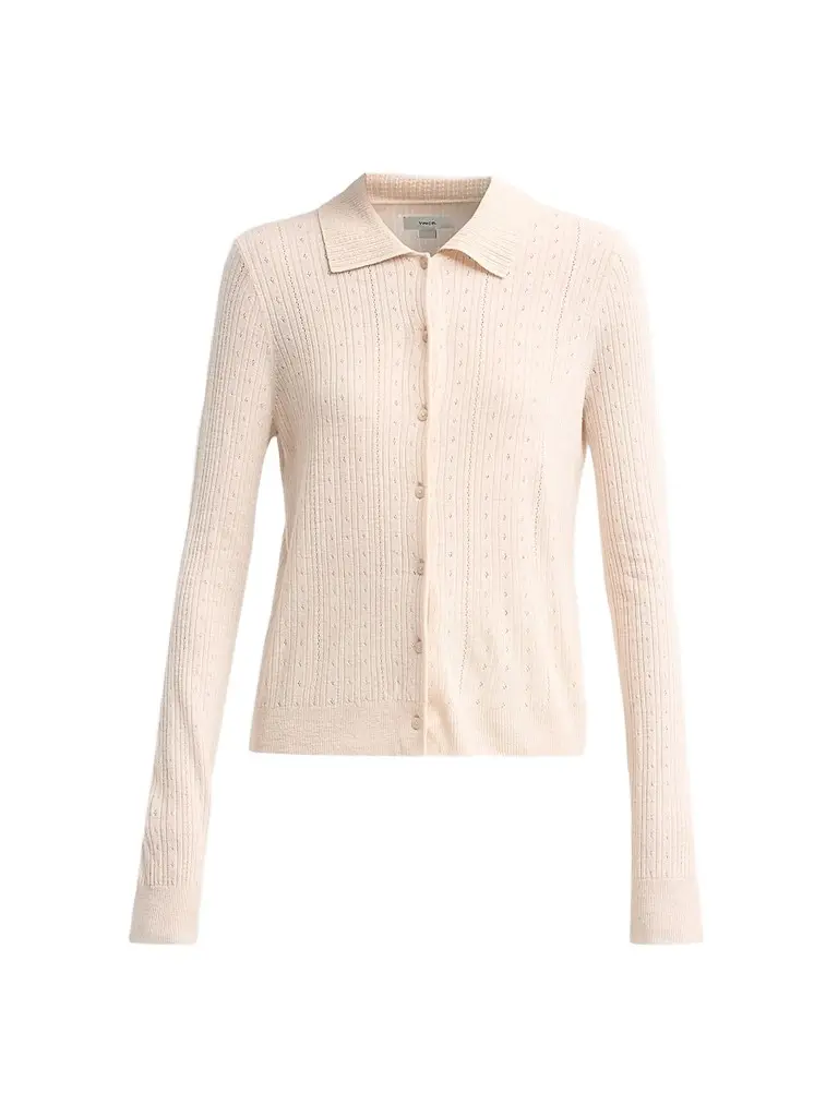 Vince Women's Pointelle Wool Cardigan