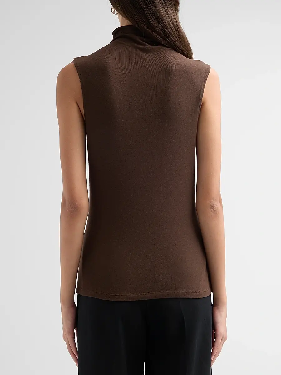 Vince Women's Sleeveless Turtleneck Top | Thumbnail 3 Vince Women's Sleeveless Turtleneck Top | Thumbnail 3