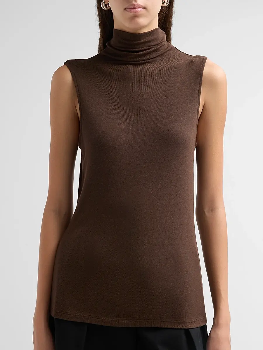 Vince Women's Sleeveless Turtleneck Top | Thumbnail 5 Vince Women's Sleeveless Turtleneck Top | Thumbnail 5