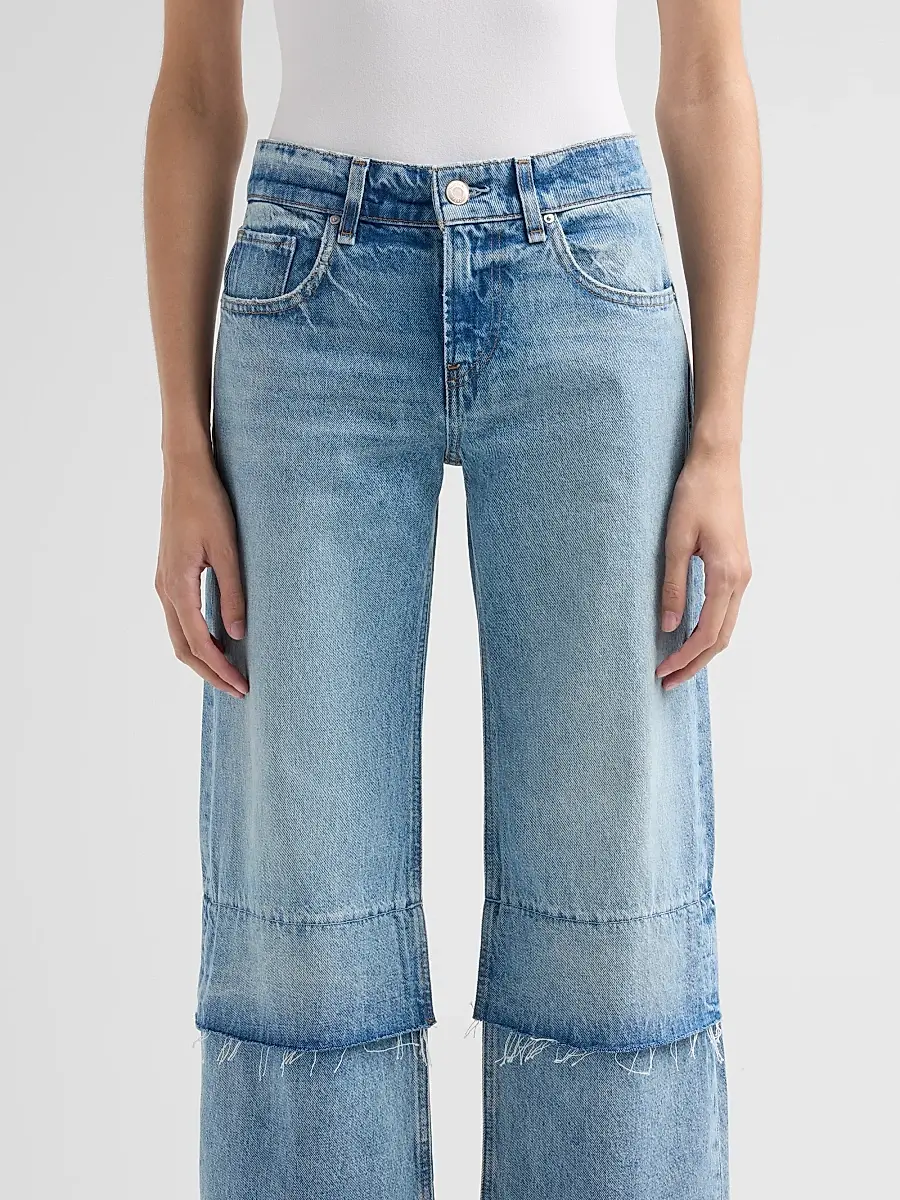 Hudson Jeans Women's Rylee Wide-Leg Layered Jeans | Thumbnail 5 Hudson Jeans Women's Rylee Wide-Leg Layered Jeans | Thumbnail 5
