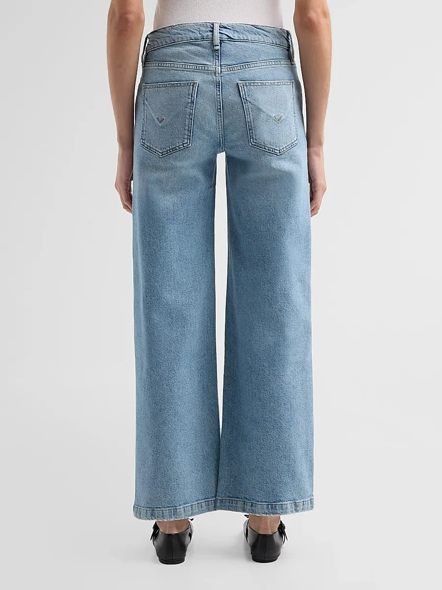 Hudson Jeans Women's Rylee Low-Rise Wide-Leg Jeans | Thumbnail 3