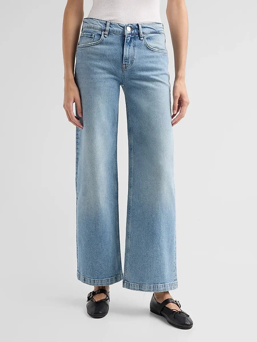 Hudson Jeans Women's Rylee Low-Rise Wide-Leg Jeans | Thumbnail 4