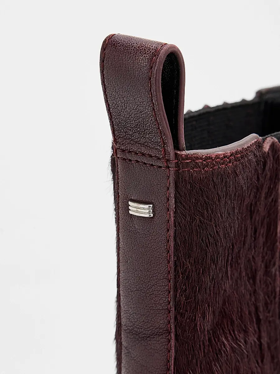rag & bone Women's Newbury Calf-Hair Chelsea Boots | Thumbnail 3