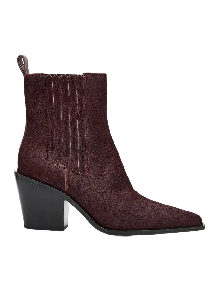 rag & bone Women's Newbury Calf-Hair Chelsea Boots
